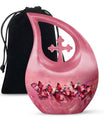 Pink Butterfly Urn