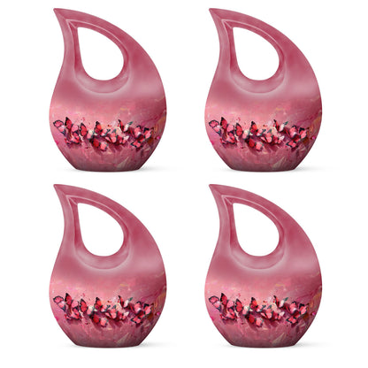 Pink Butterfly Urn