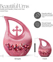 Pink Butterfly Urn