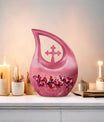 Pink Butterfly Urn