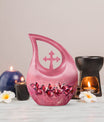 Pink Butterfly Urn