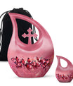 Pink Butterfly Urn