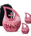 Pink Butterfly Urn