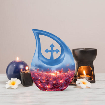 Pink Butterfly Urn