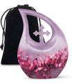 Medium-sized Pink Butterfly Urn