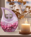 Medium-sized Pink Butterfly Urn