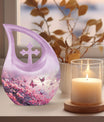 Pink Butterfly Extra Large Urn