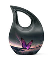 Purple Butterfly Memorial Urn