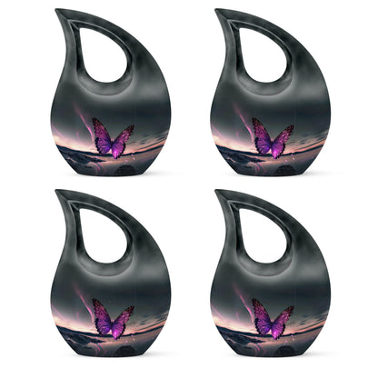 Purple Butterfly Memorial Urn
