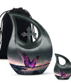 Purple Butterfly Memorial Urn