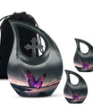 Purple Butterfly Memorial Urn
