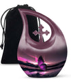 Purple Butterfly Urn