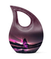 Purple Butterfly Urn