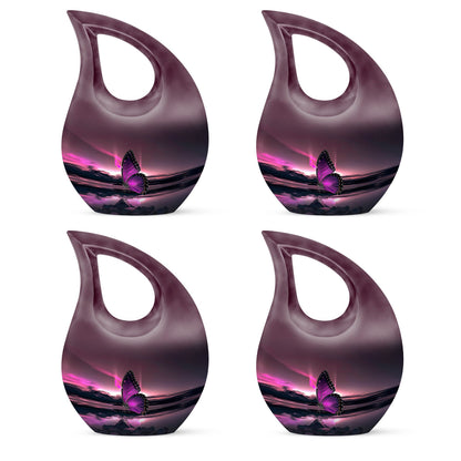 Purple Butterfly Urn