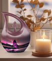 Purple Butterfly Urn