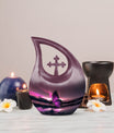 Purple Butterfly Urn