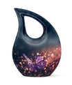Purple Butterfly Urn