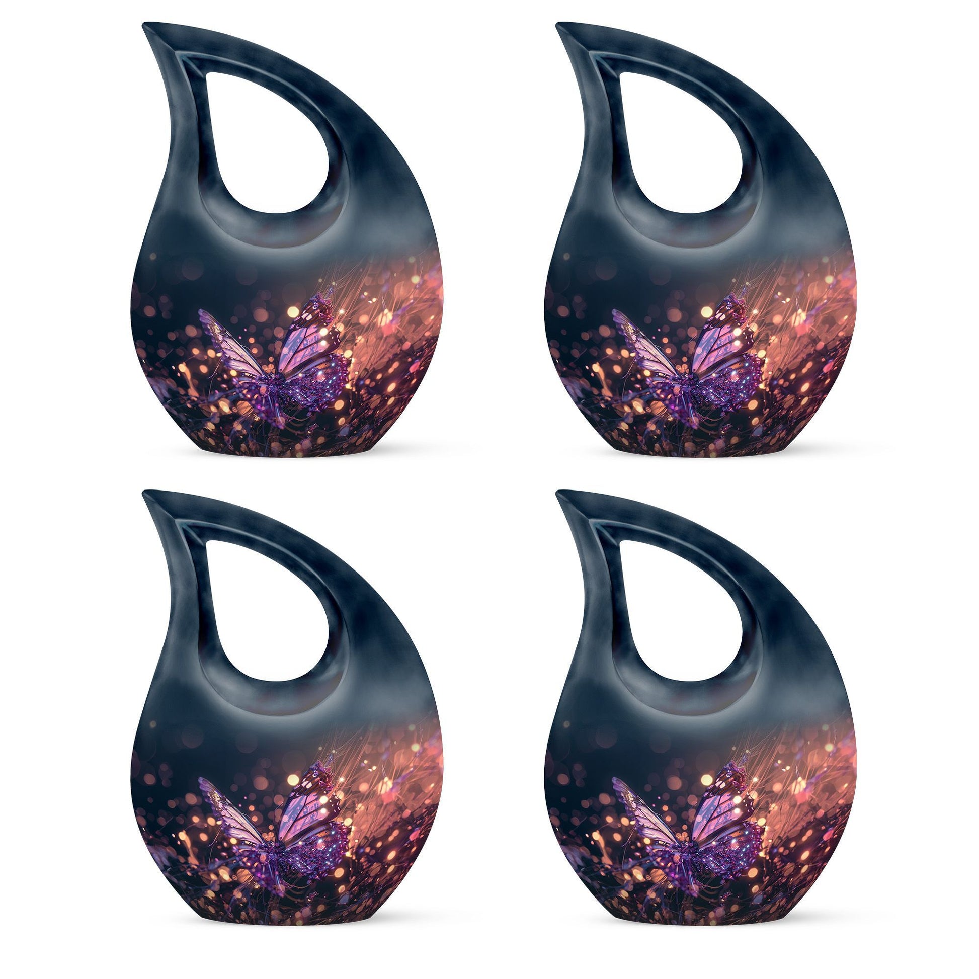 Purple Butterfly Urn