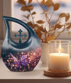Purple Butterfly Urn