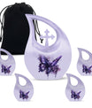 Large 10-inch Purple Butterfly urn
