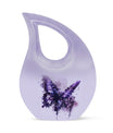 Large 10-inch Purple Butterfly urn