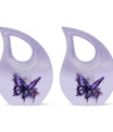 Large 10-inch Purple Butterfly urn