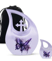 Large 10-inch Purple Butterfly urn