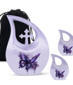 Large 10-inch Purple Butterfly urn