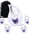 Purple Butterfly Cremation Urn