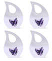 Purple Butterfly Cremation Urn