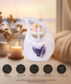 Purple Butterfly Cremation Urn