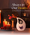 Purple Butterfly Cremation Urn