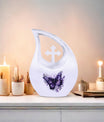 Purple Butterfly Cremation Urn
