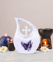Purple Butterfly Cremation Urn