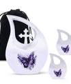 Purple Butterfly Cremation Urn