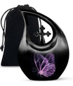Affordable Purple Butterfly Cremation Urn
