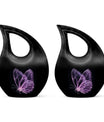 Affordable Purple Butterfly Cremation Urn