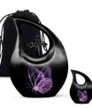 Affordable Purple Butterfly Cremation Urn