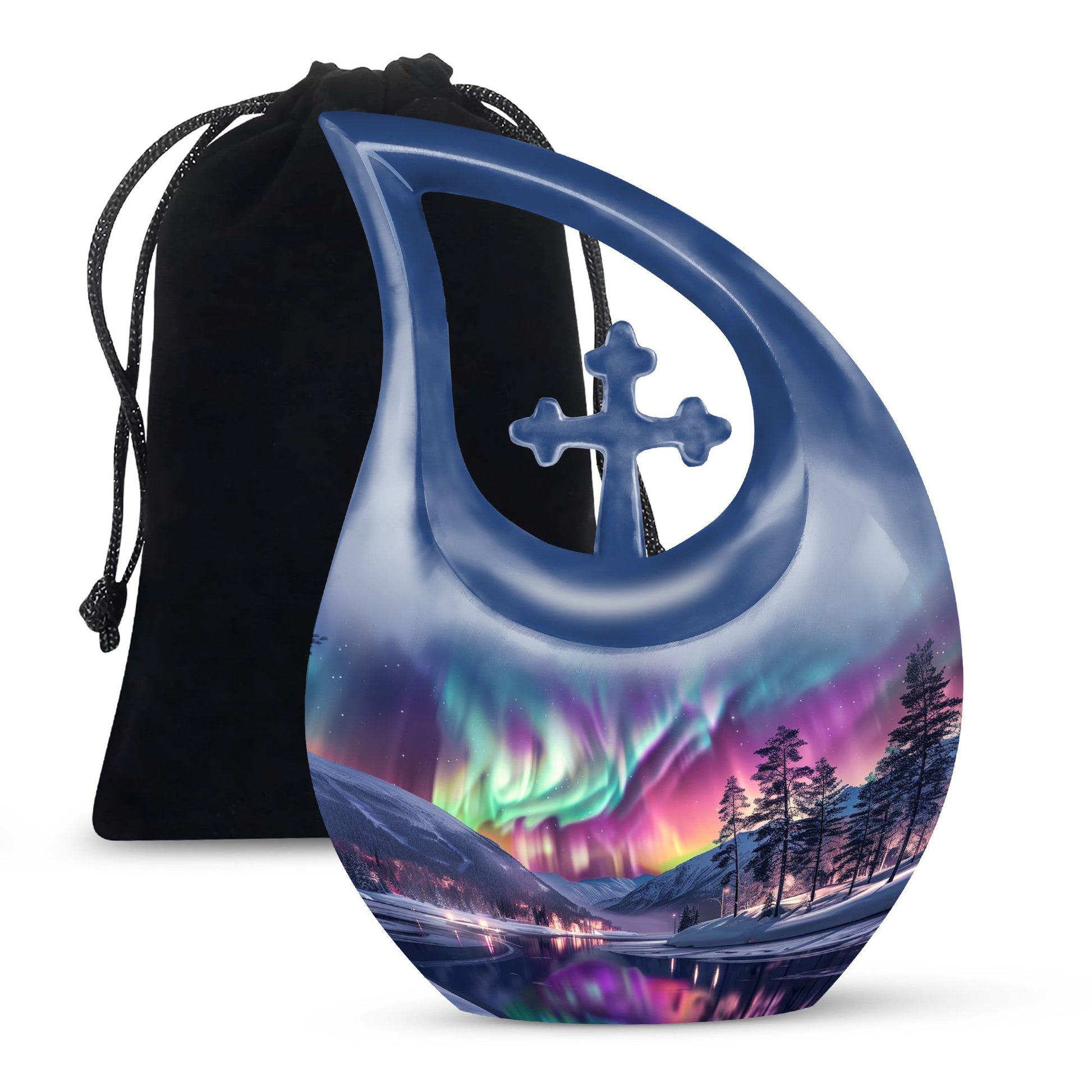 Large 10-inch Aurora urn