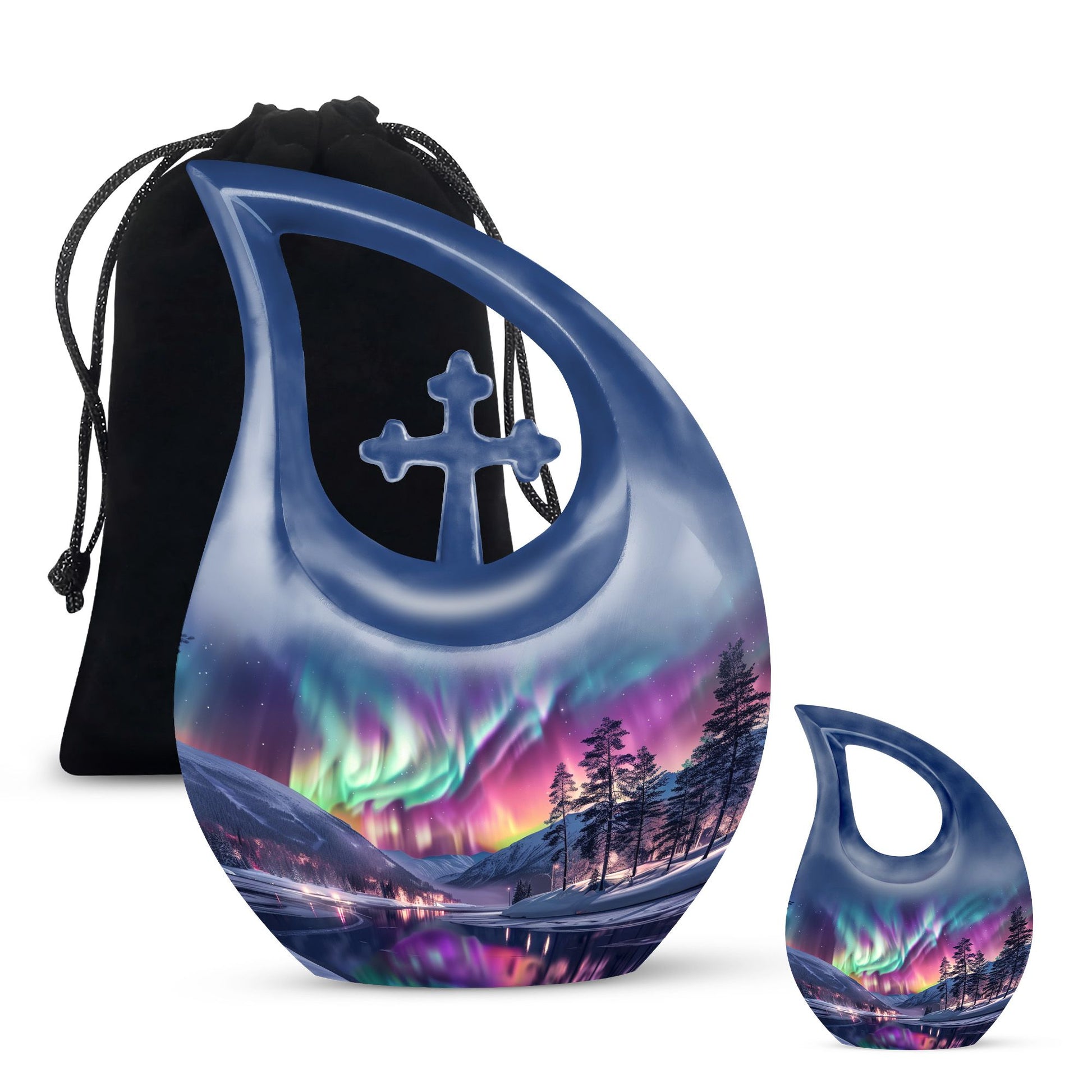 Large 10-inch Aurora urn