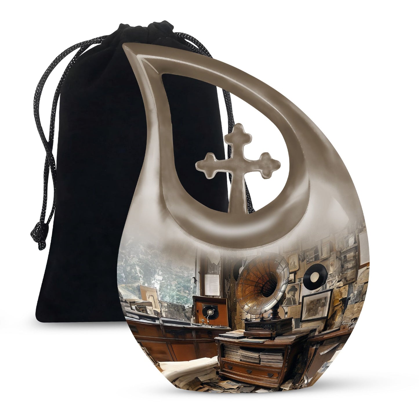 Large Gramophone Urn