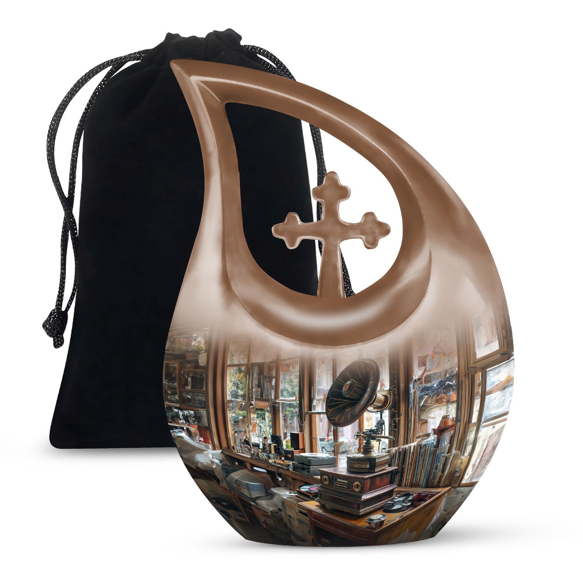 Gramophone Mini Urn for ashes