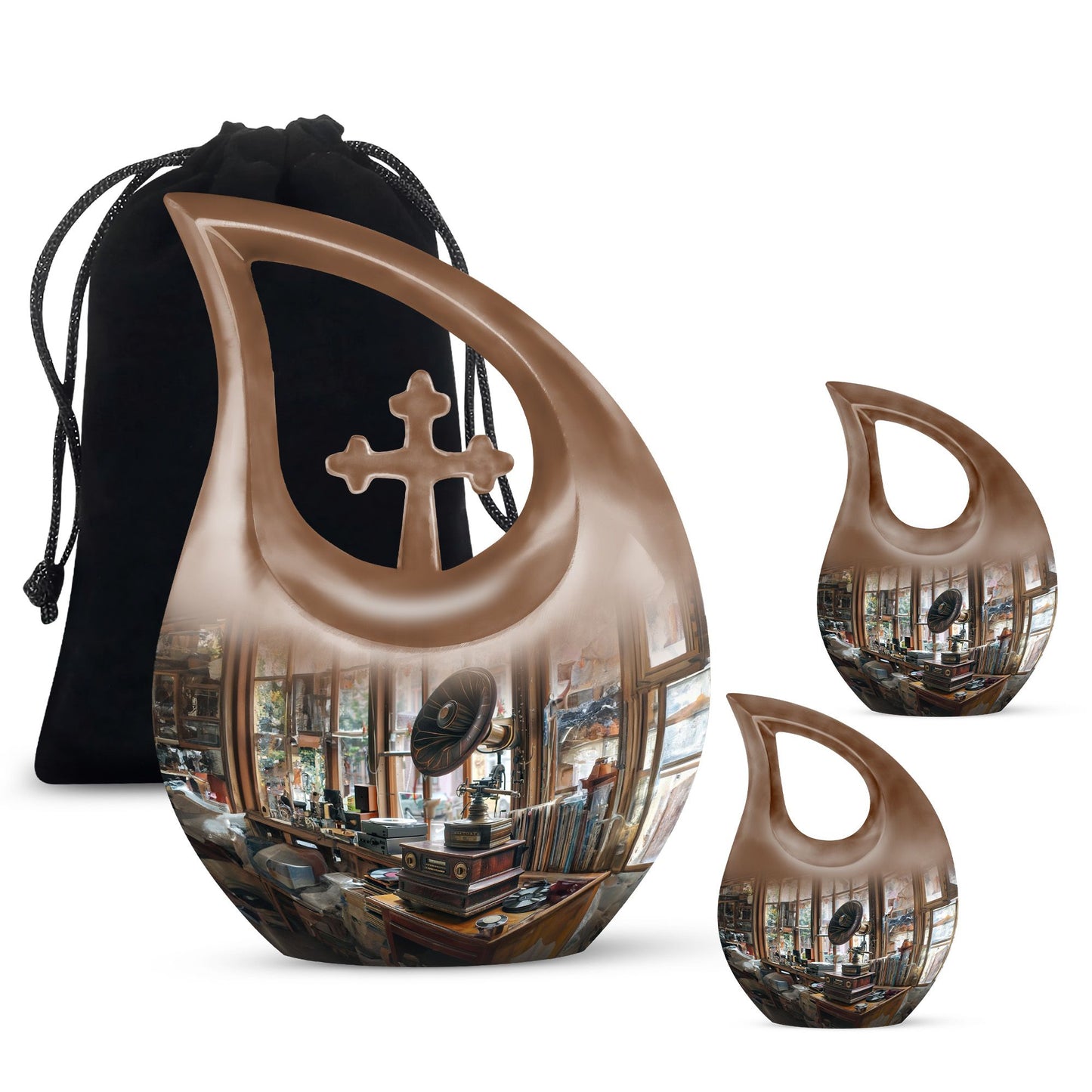 Gramophone Mini Urn for ashes