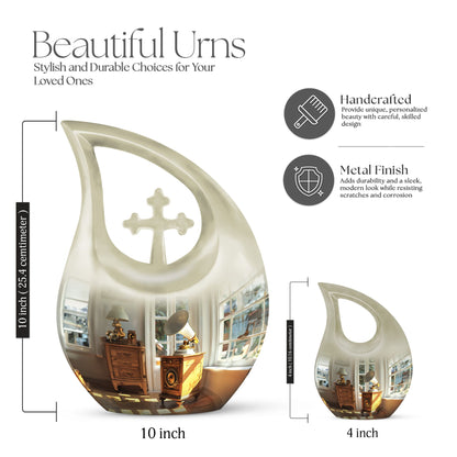 10-inch Gramophone-themed Cross Drop 