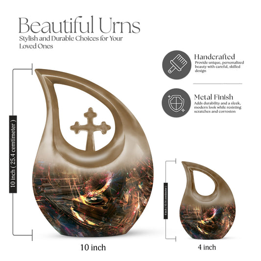 10-inch Gramophone Urn, Cross Drop design 