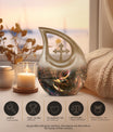 10-inch Gramophone Urn, Cross Drop design 
