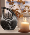 10 inch cross drop Gramophone urn for human ashes 