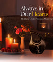 10 inch cross drop Gramophone urn for human ashes 