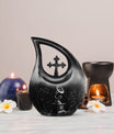 10 inch cross drop Gramophone urn for human ashes 