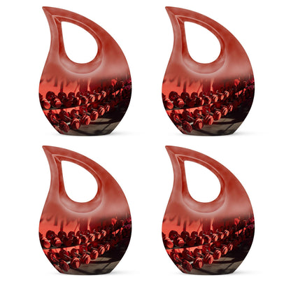 10-inch Dumbles Urn with Cross Drop design for cremation,